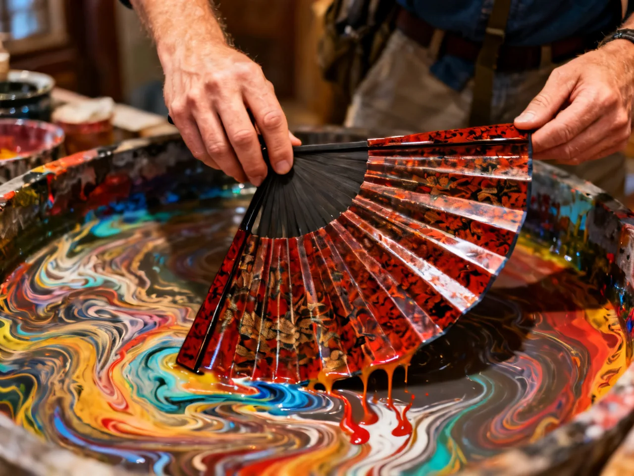 After Trying Lacquer Fans, I Realized for the First Time That Flowing Color Can Also Have Order