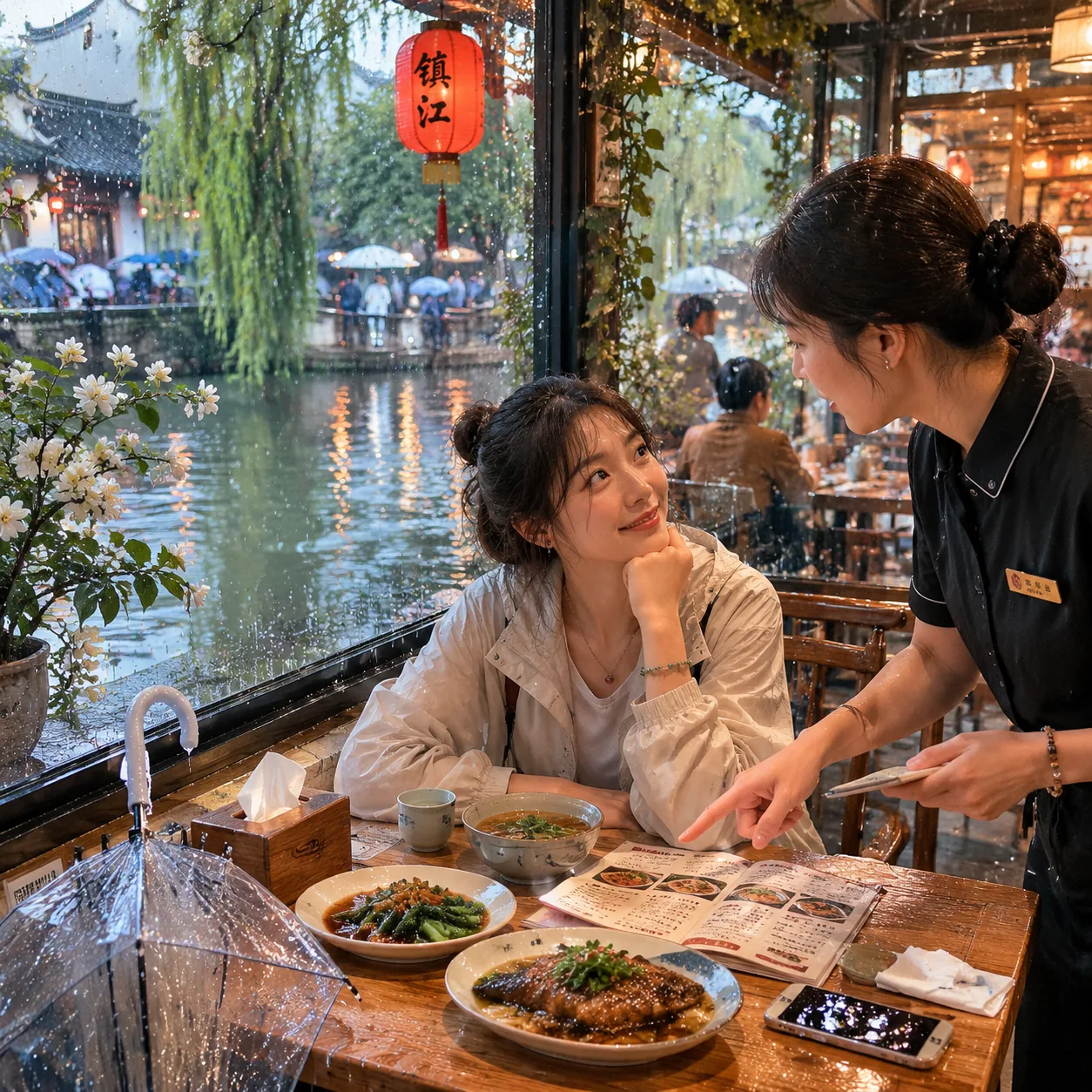 我在镇江西津渡的五月雨声里，忽然不再害怕一个人吃饭