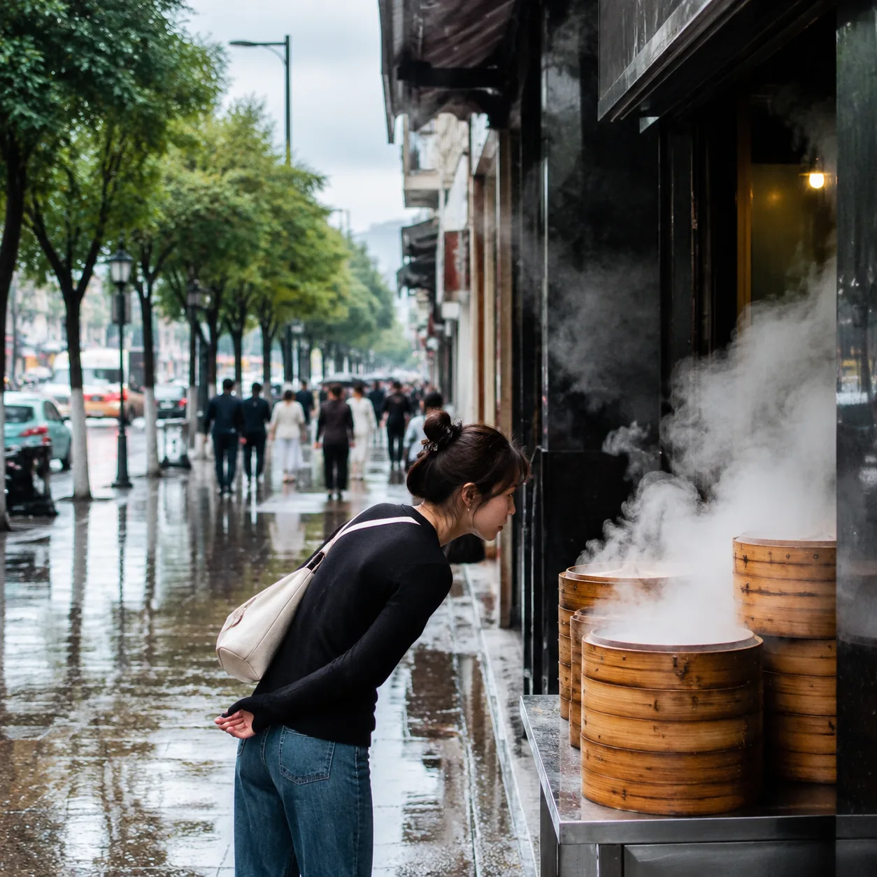 呼和浩特被雨洗亮以后，连烧麦店门口的白雾都值得慢慢看