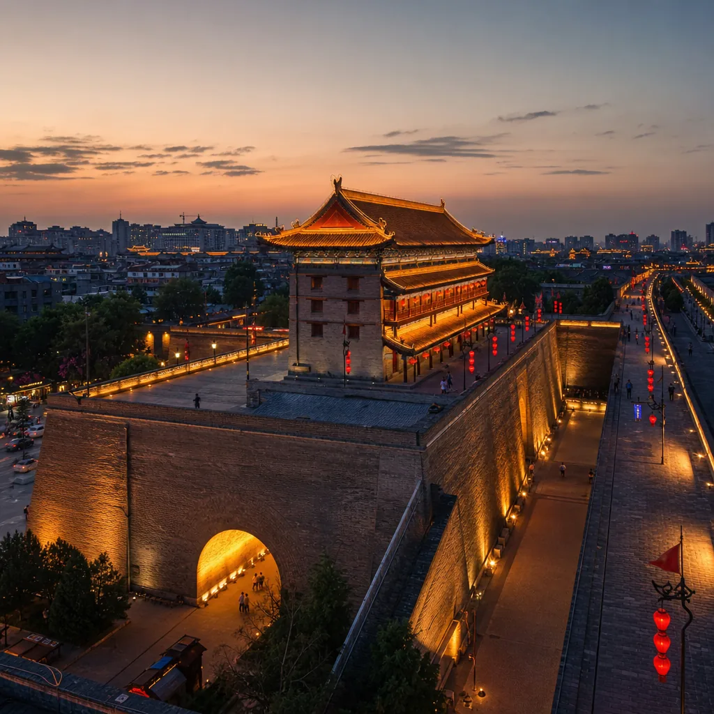 五月在西安城墙下看夜城，我第一次觉得历史不是课本里的东西