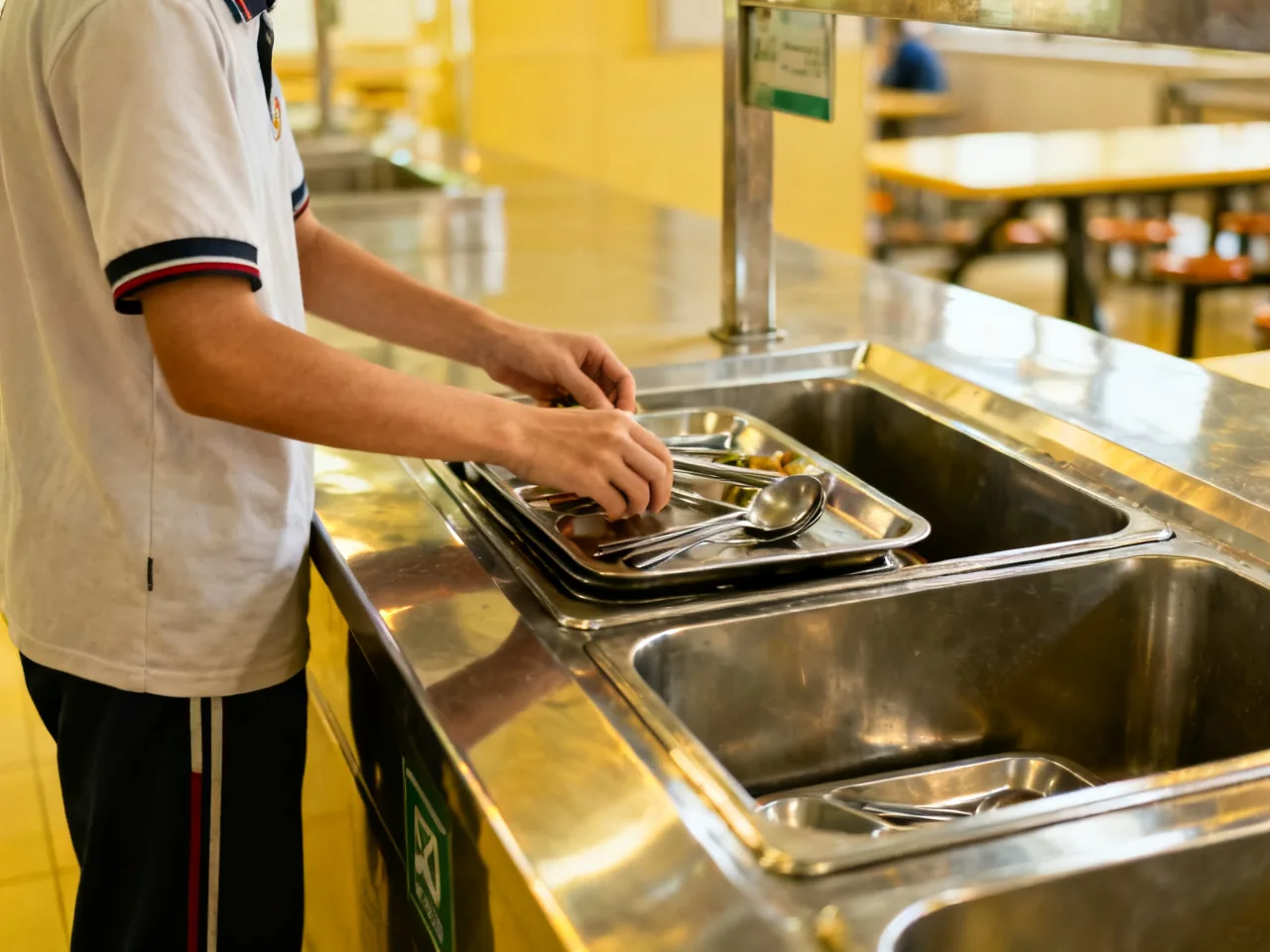 The First Thing I Learned in a Chinese Self-Service Fast Food Place Was to Find the Tray Return Area First