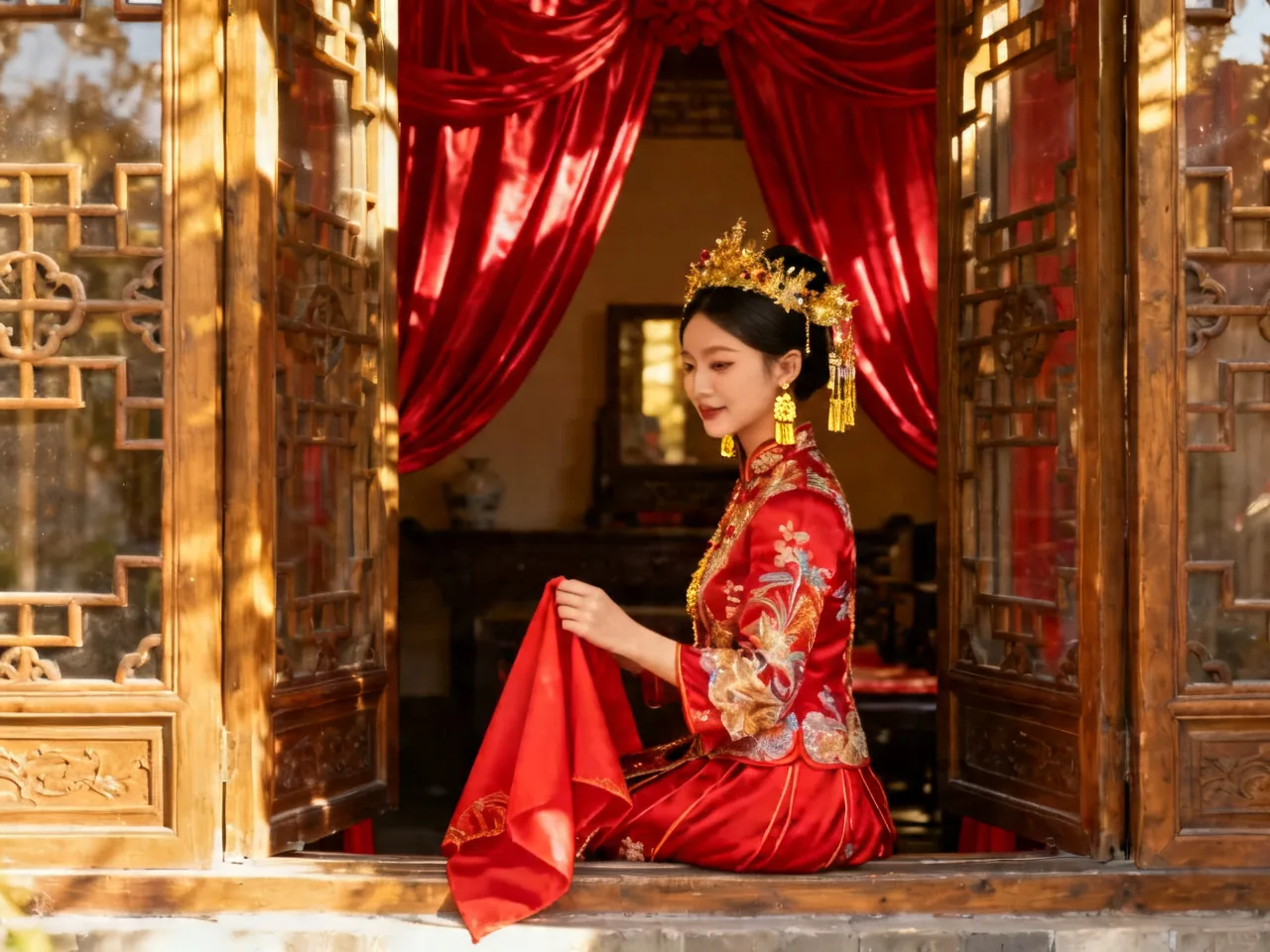 中式婚礼服饰