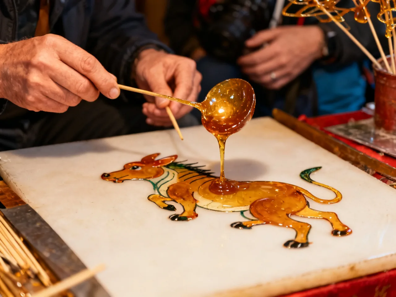 At a Sugar Painting Stall, I Realized for the First Time That Sweetness Can Be Drawn