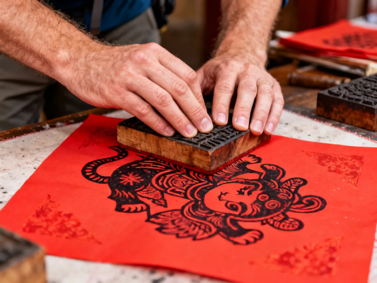 Woodblock New Year Print Experience: The First Time I Saw New Year Spirit Printed onto Paper