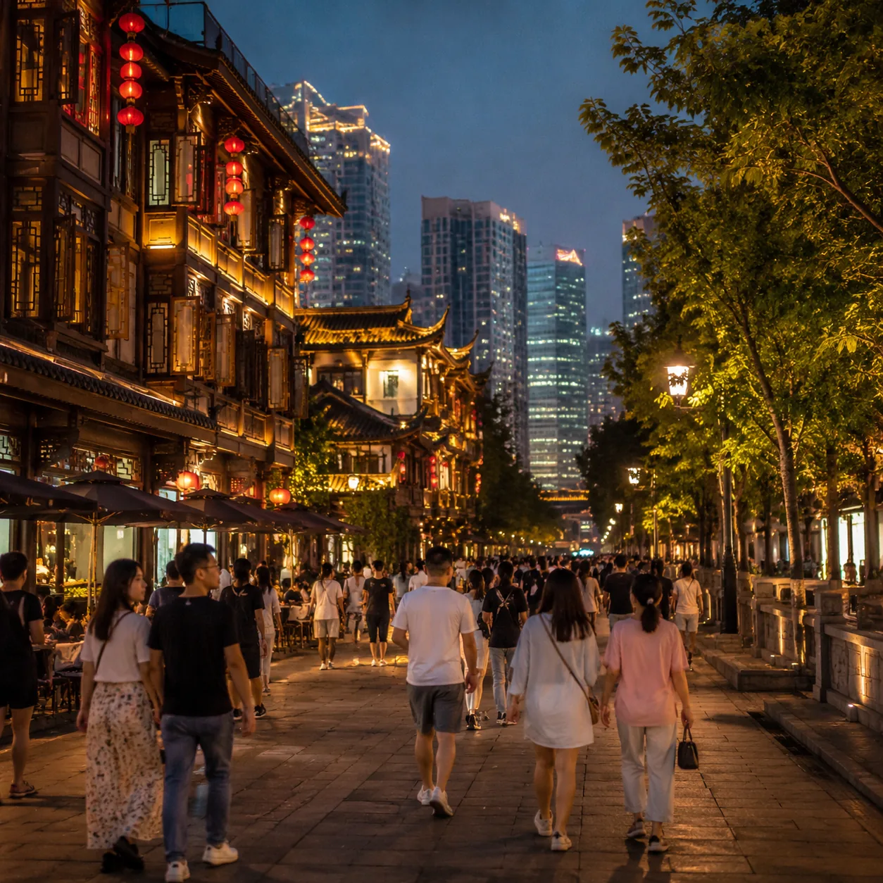 成都最会让国外镜头停久一点的，往往不是熊猫，而是人坐下来以后那股松弛