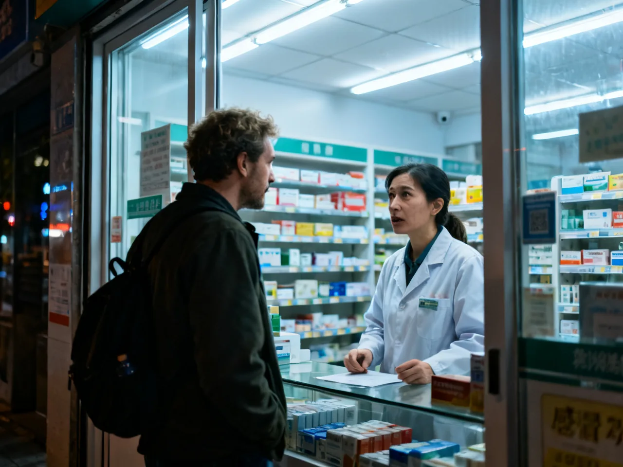 第一次在中国药店买感冒药，我学会先说症状再看品牌