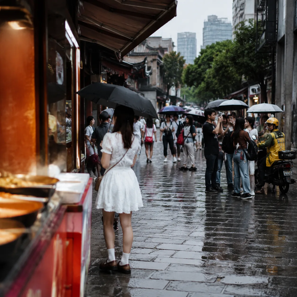 When Pozi Street Began to Shine After Rain, I Stopped Racing Changsha