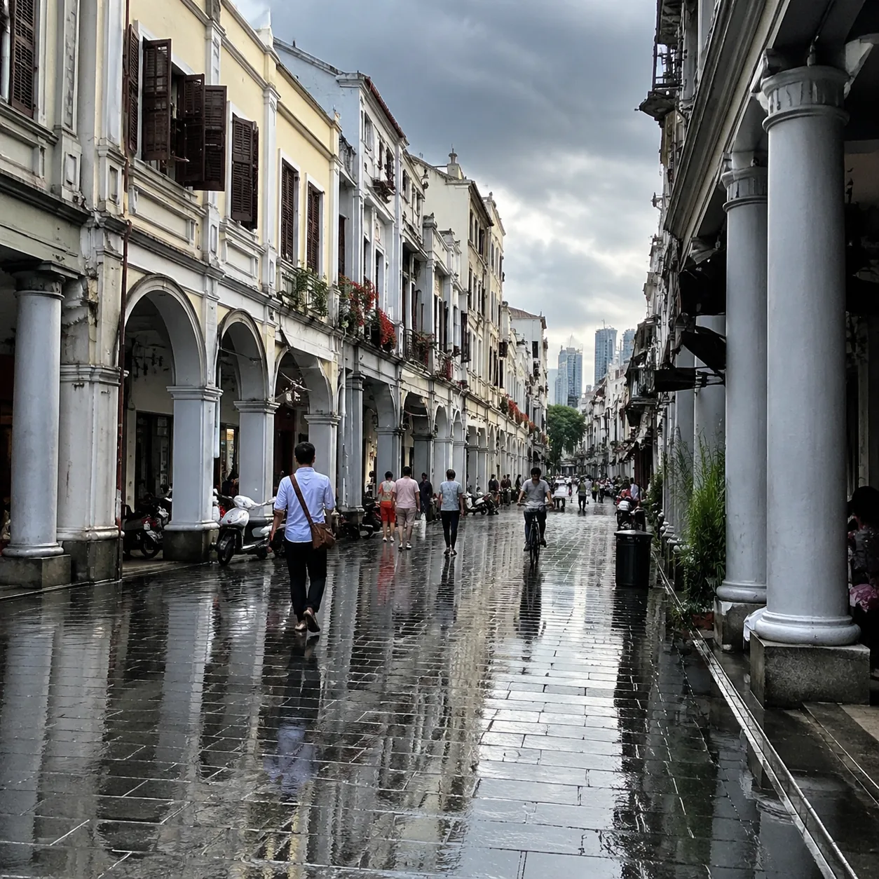 广州雨后那条骑楼街，让我重新理解城市散步
