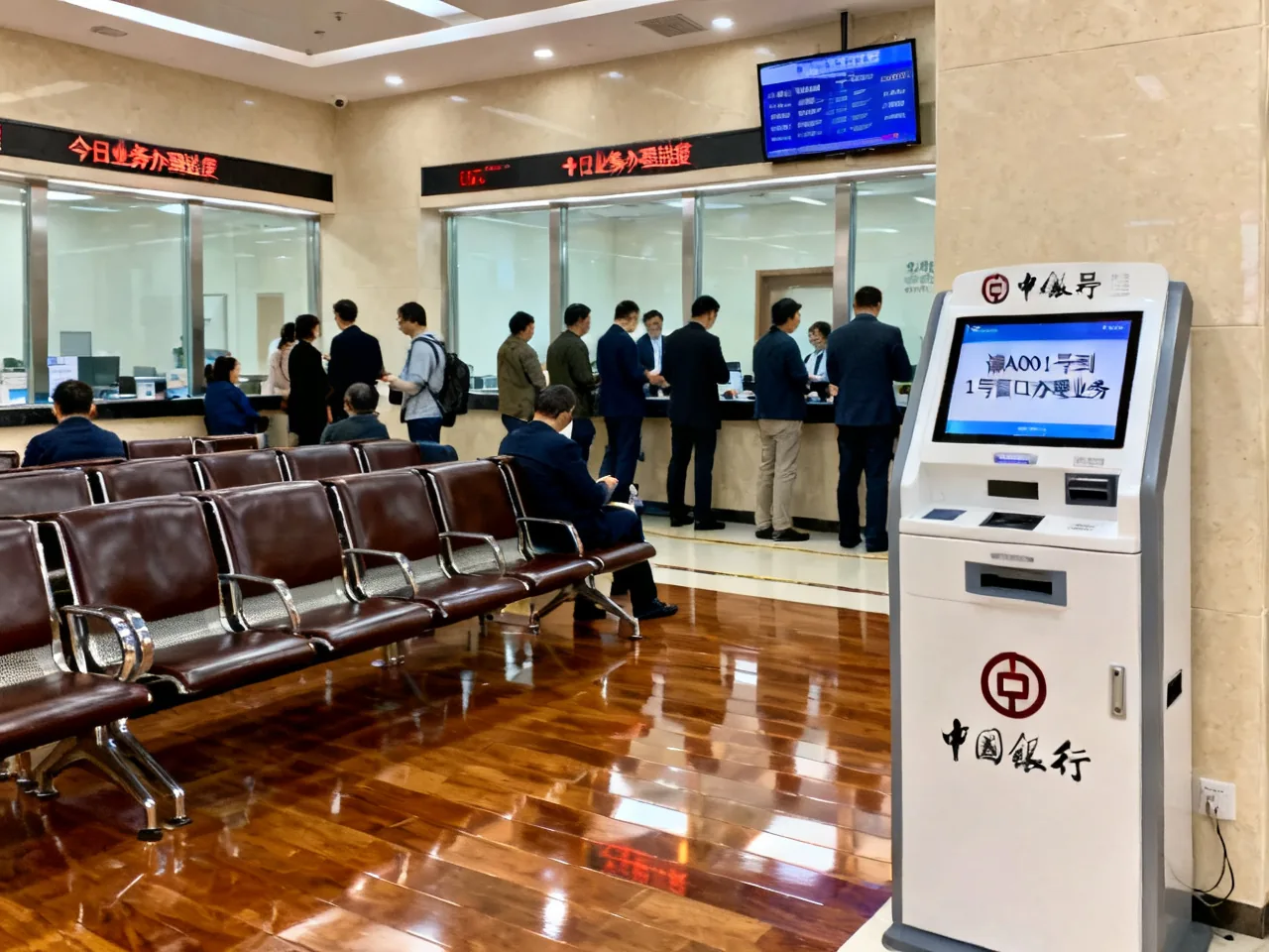 第一次一个人进中国银行，我学会先取号再去找窗口