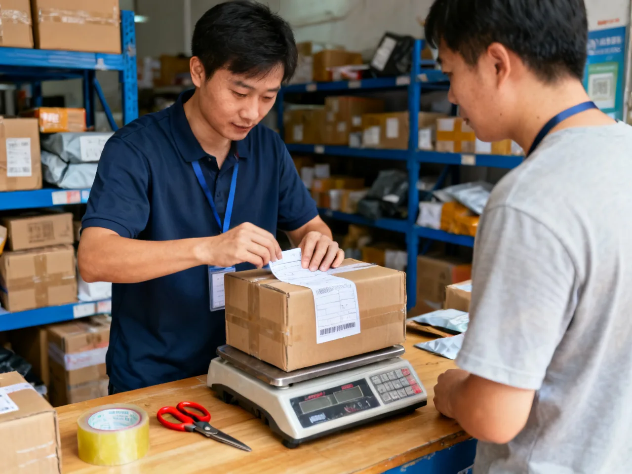 My First Time Shipping a Parcel in China: Boxes, Tape, and ID Checks
