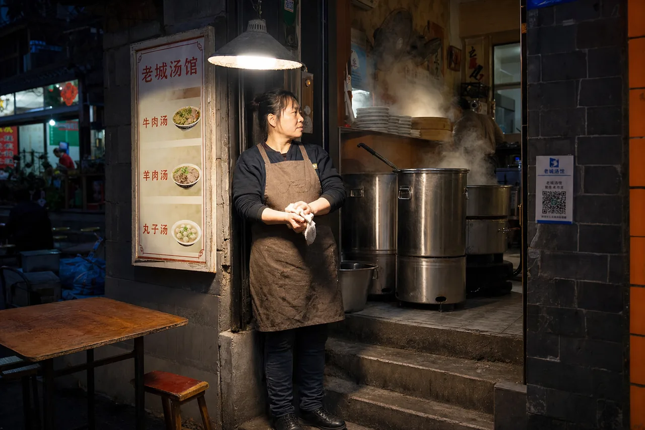 The Steam Outside an Old-City Soup Shop Held Me Before Luoyang’s Nightscape Did