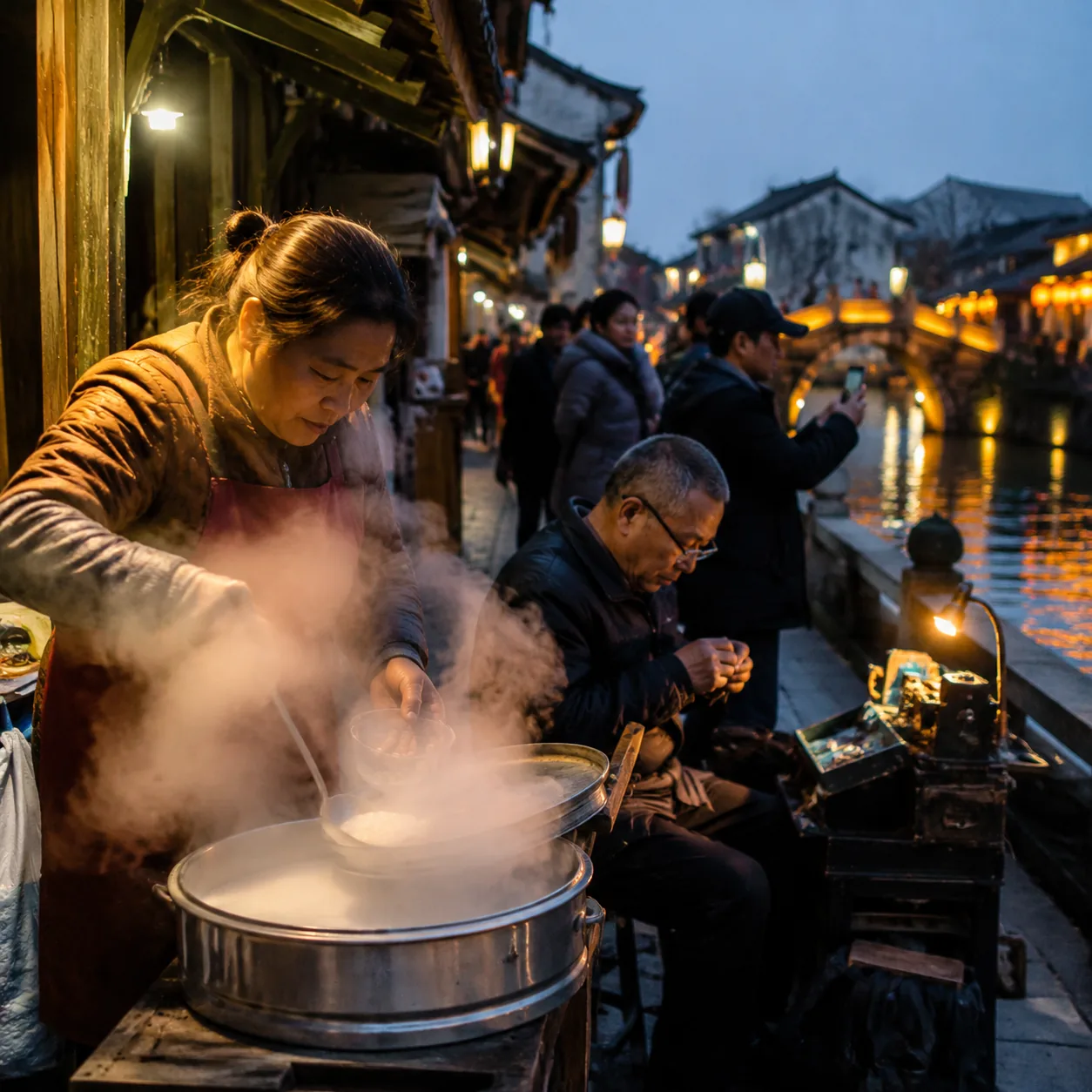 At Dusk on Ningbo’s Old Street, the Human Warmth Ran Deeper Than the Canal