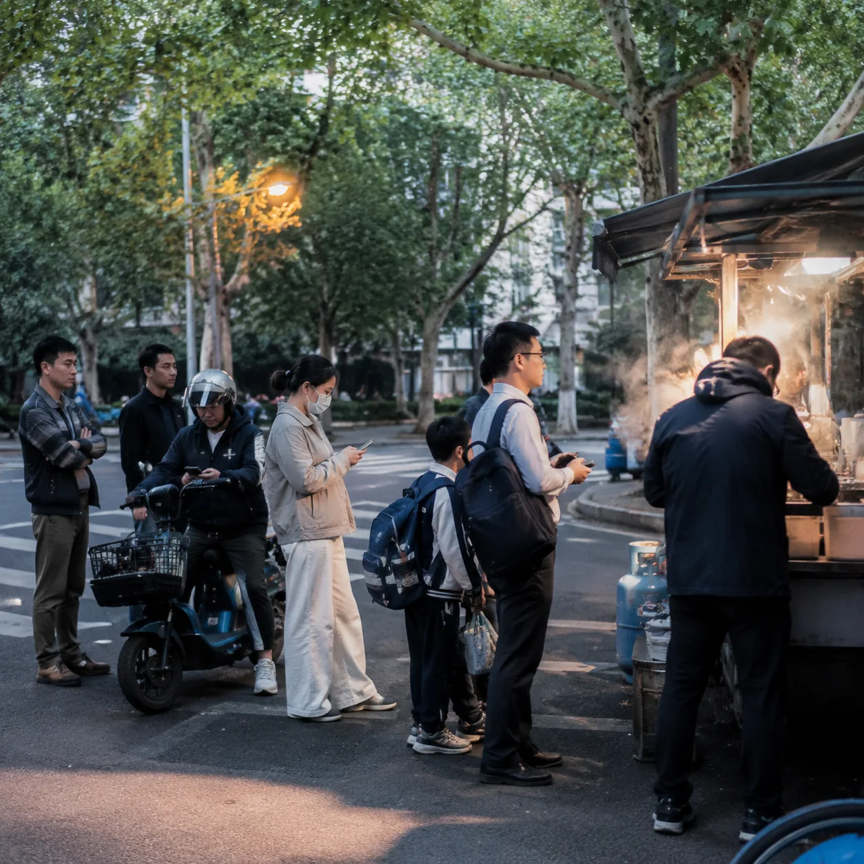 南京早餐摊前的队伍，让我第一次看懂城市早晨