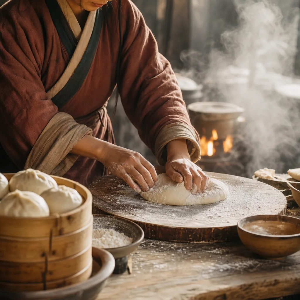 我原以为汉代节日只是热闹，后来才发现真正难忘的是厨房里那股蒸汽