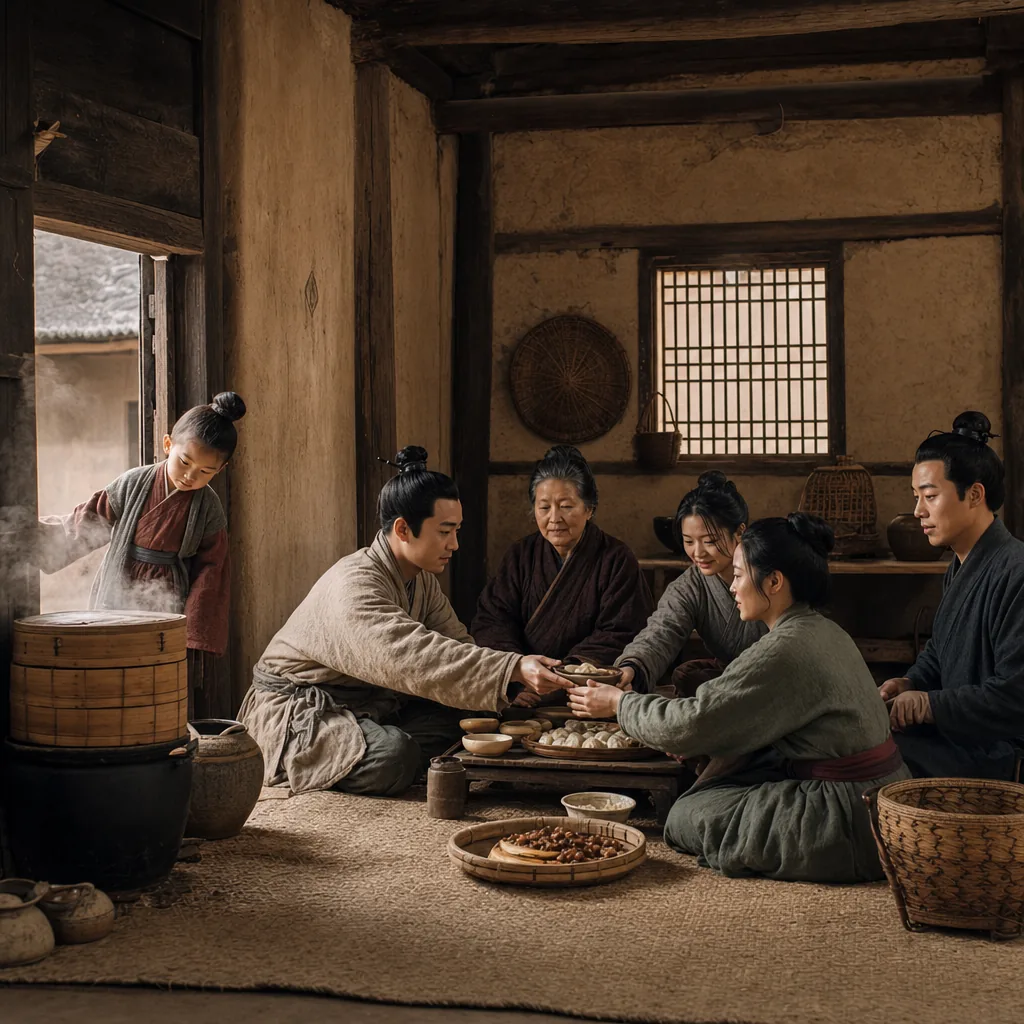 我原以为汉代节日只是热闹，后来才发现真正难忘的是厨房里那股蒸汽